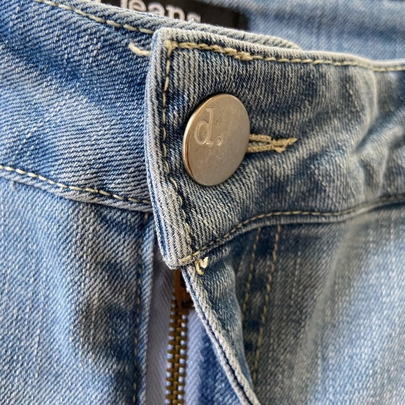 d. jeans Bootcut Cargo Jeans Light Wash Mid Rise Size 6 - Picture 5 of 11